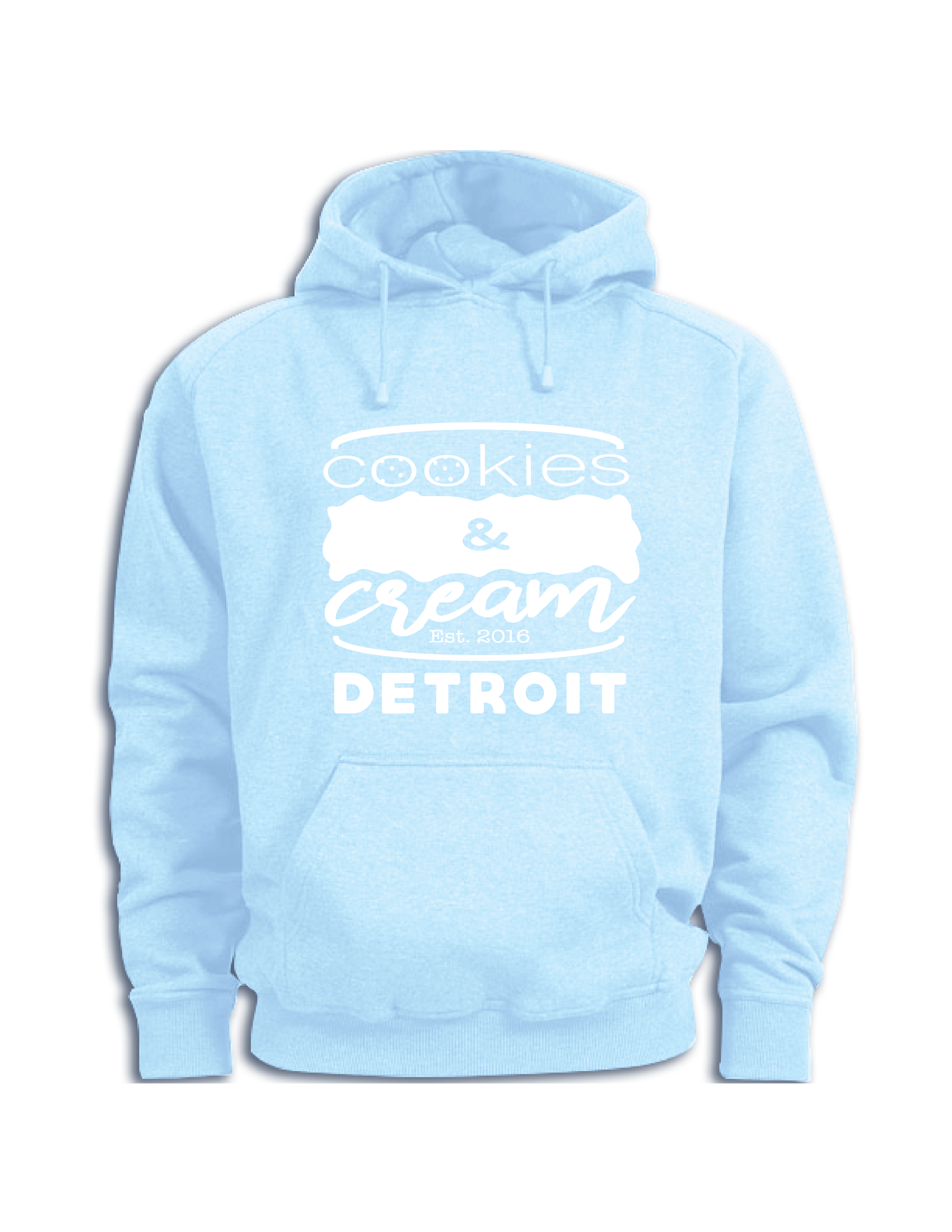 Cookies And Cream ™ Blue Hoodie – Cookiesandcreamdetroit